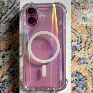 Preowned iPhone 16 Plus rainbow iridescent MagSafe Case - fast shipping from PA